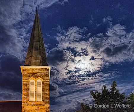 Steeple & Moon_24128-32.jpg - Photographed at Smiths Falls, Ontario, Canada.